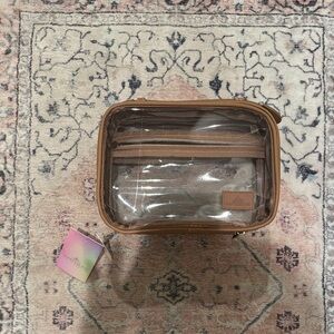 Steve Madden Tan and Clear Travel Bag